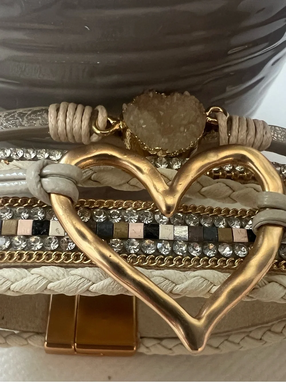 2 Bracelets with Magnetic Clasps- Women Jewelry